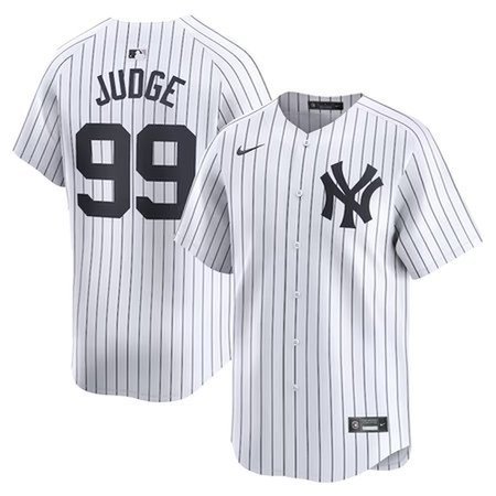 Men's New York Yankees #99 Aaron Judge White Cool Base Stitched MLB Jersey